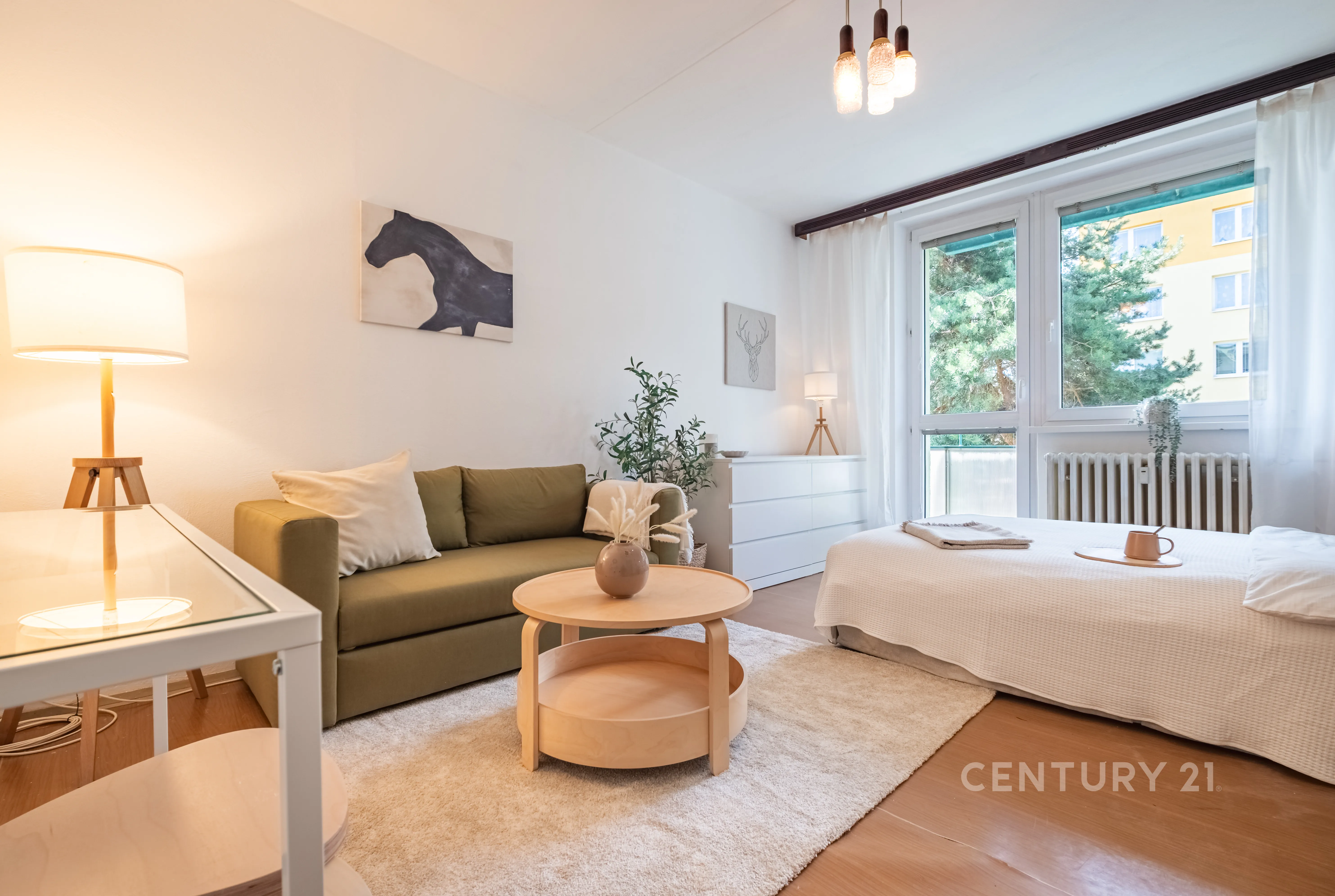 Prodej bytu 1+1 s balkonem na ulici Komenského náměstí v Rosicích